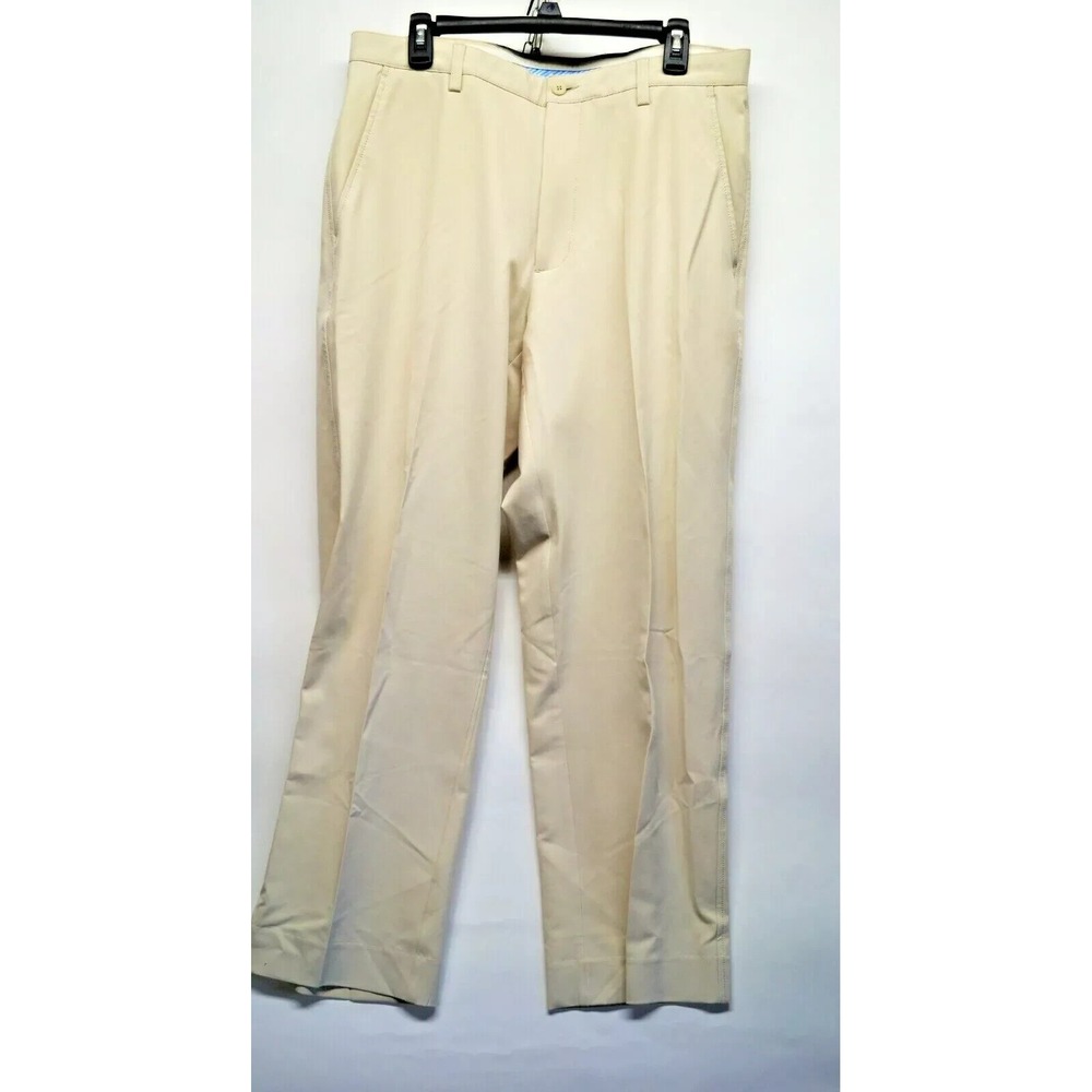 FootJoy Men's Size 34x30 Beige Chino Performance Golf Pants (E6)